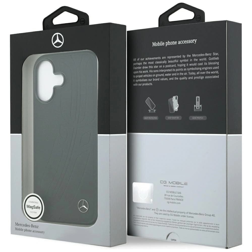 Mercedes Leather Large Laurel Leave MagSafe Apple iPhone 17 black - 8