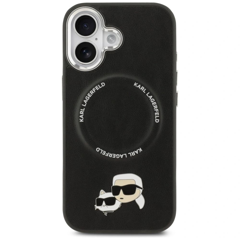Karl Lagerfeld Karl & Choupette Pins MagSafe Apple iPhone 17 schwarz - 3