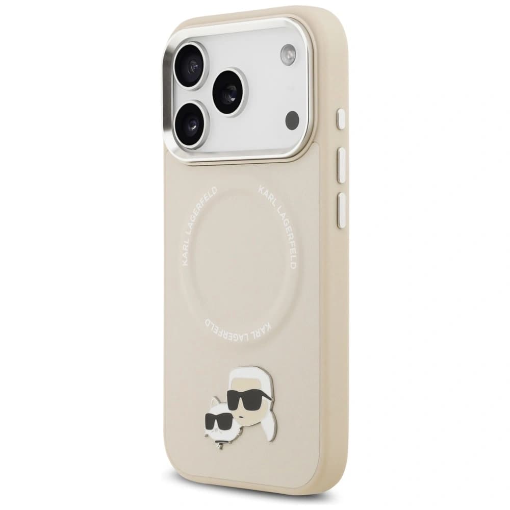 Karl Lagerfeld Karl & Choupette Pins MagSafe Apple iPhone 17 Pro beige - 2