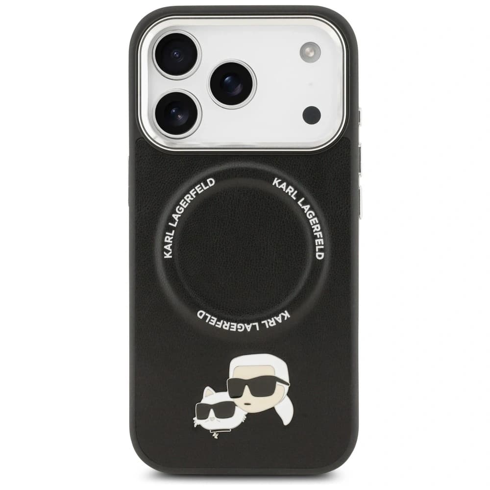 Karl Lagerfeld Karl & Choupette Pins MagSafe Apple iPhone 17 Pro schwarz - 3
