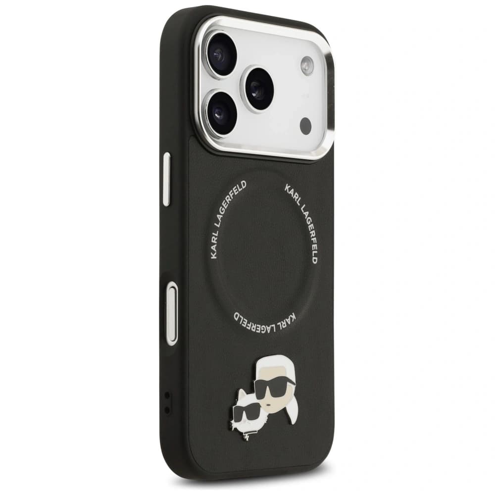 Karl Lagerfeld Karl & Choupette Pins MagSafe Apple iPhone 17 Pro schwarz - 4