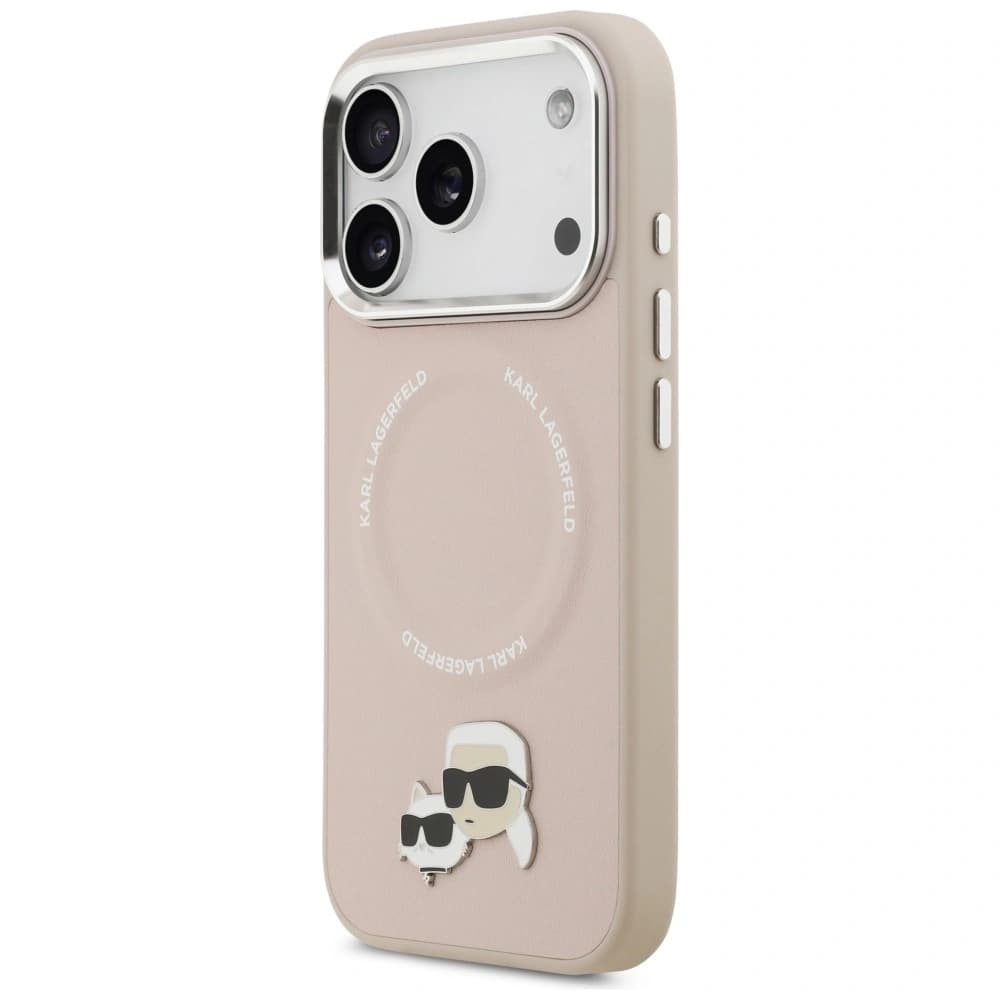 Karl Lagerfeld Karl & Choupette Pins MagSafe Apple iPhone 17 Pro Max pink - 2