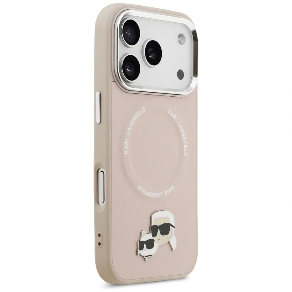 Karl Lagerfeld Karl & Choupette Pins MagSafe Apple iPhone 17 Pro Max pink - 4