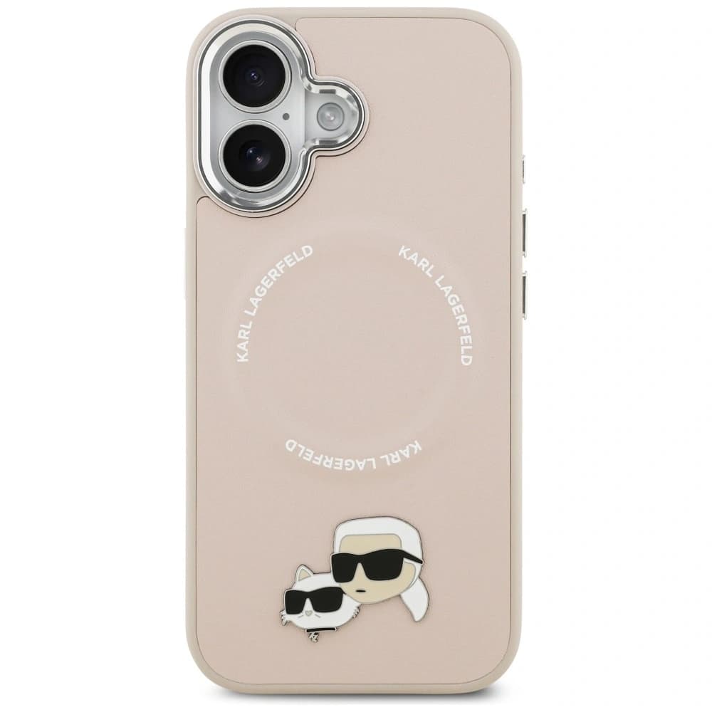 Karl Lagerfeld Karl & Choupette Pins MagSafe Apple iPhone 17 pink - 3