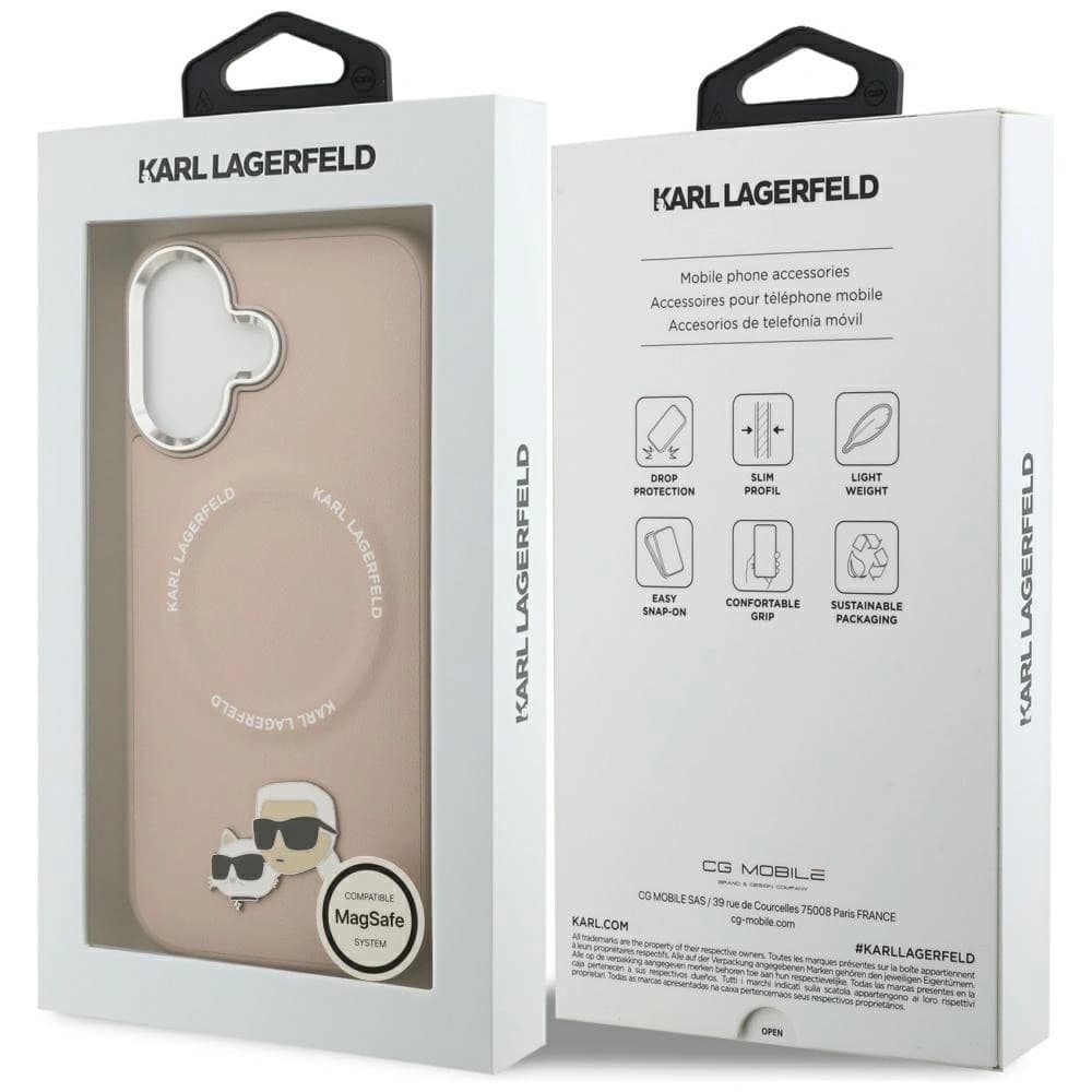 Karl Lagerfeld Karl & Choupette Pins MagSafe Apple iPhone 17 pink - 8