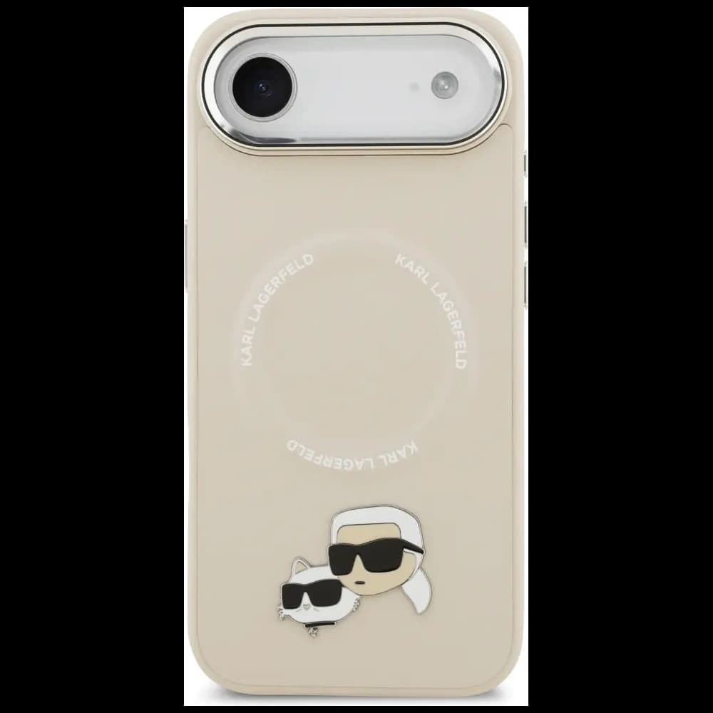 Karl Lagerfeld Karl & Choupette Pins MagSafe Apple iPhone Air beige - 3
