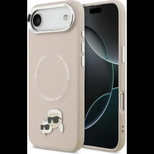 Karl Lagerfeld Karl & Choupette Pins MagSafe Apple iPhone Air pink