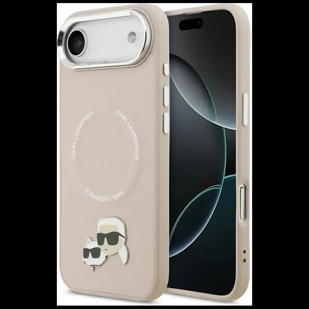Karl Lagerfeld Karl & Choupette Pins MagSafe Apple iPhone Air pink - 1