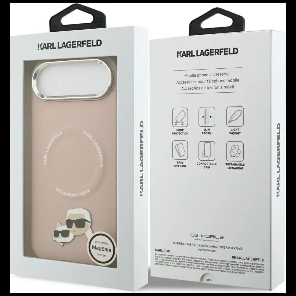 Karl Lagerfeld Karl & Choupette Pins MagSafe Apple iPhone Air pink - 8
