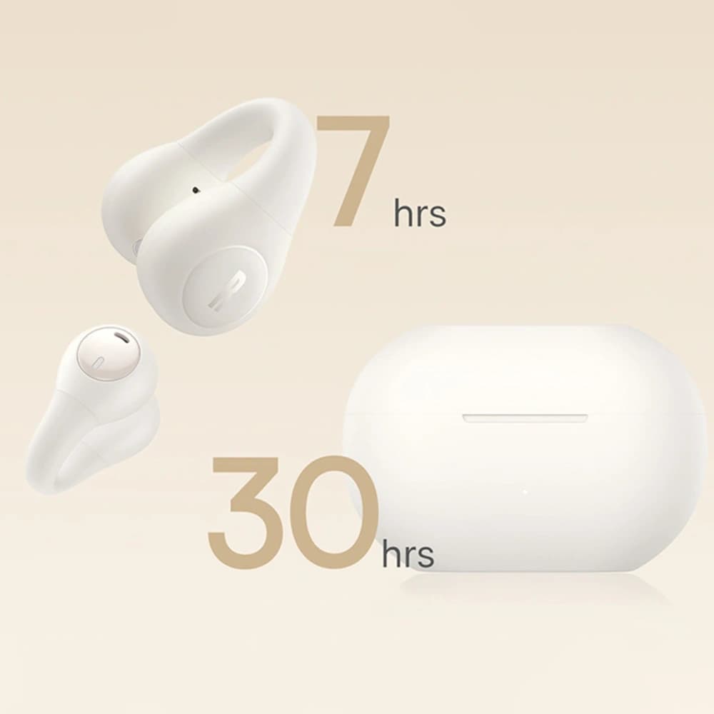 Baseus Bass 15 Clip OWS Kabellose Kopfhörer + Baseus Simple USB-C 3A 30cm Kabel Weiß - 16