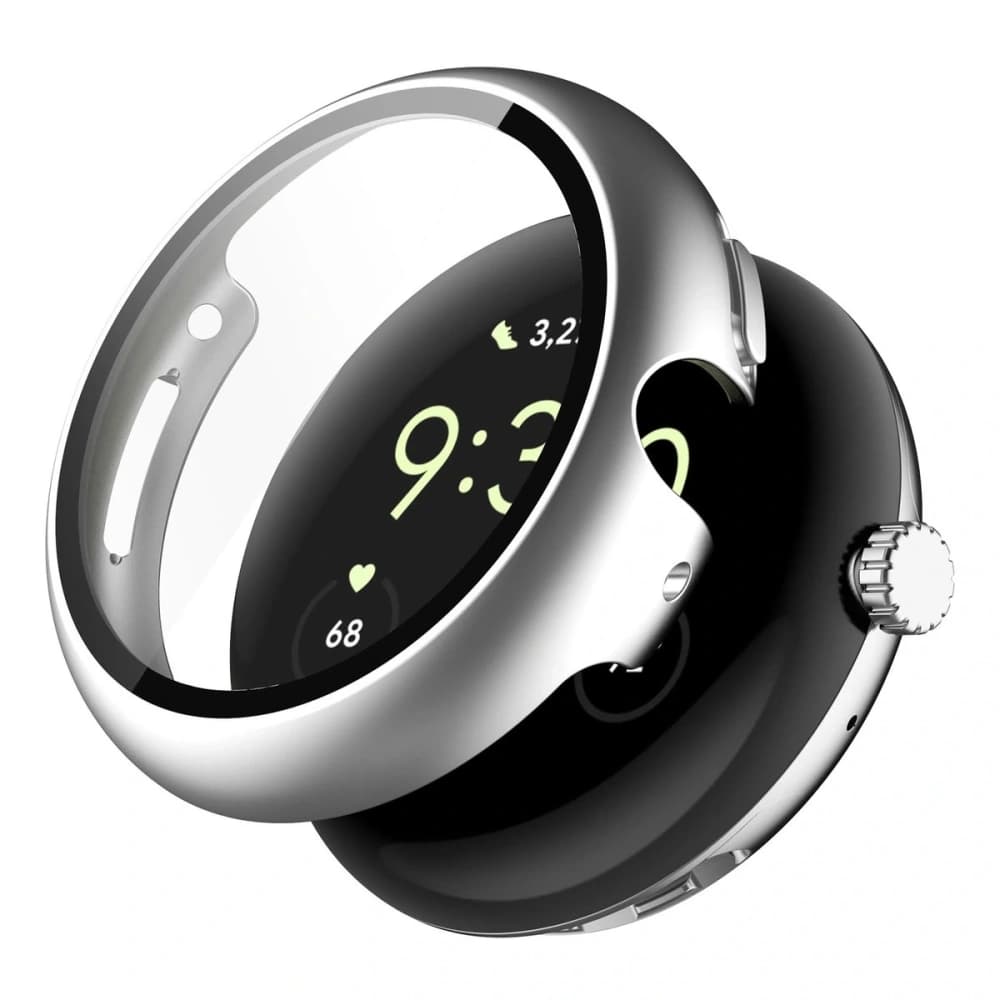 Bizon Case+Glass Watch Google Pixel Watch 4 41mm matte silver - 4