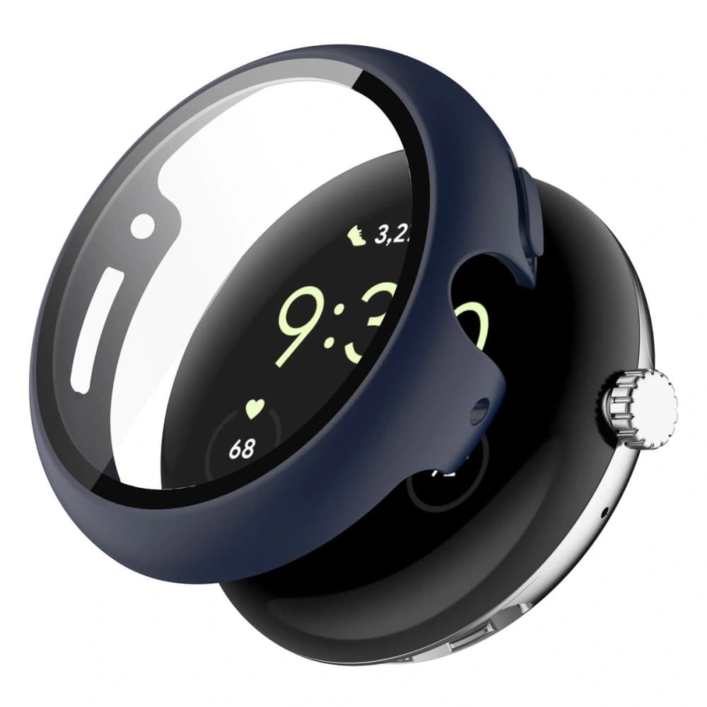Bizon Case+Glass Watch Google Pixel Watch 4 41mm matowe navy blue - 4