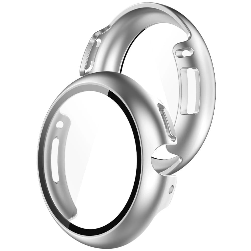 Bizon Case+Glass Watch Google Pixel Watch 4 45mm matte silver - 1