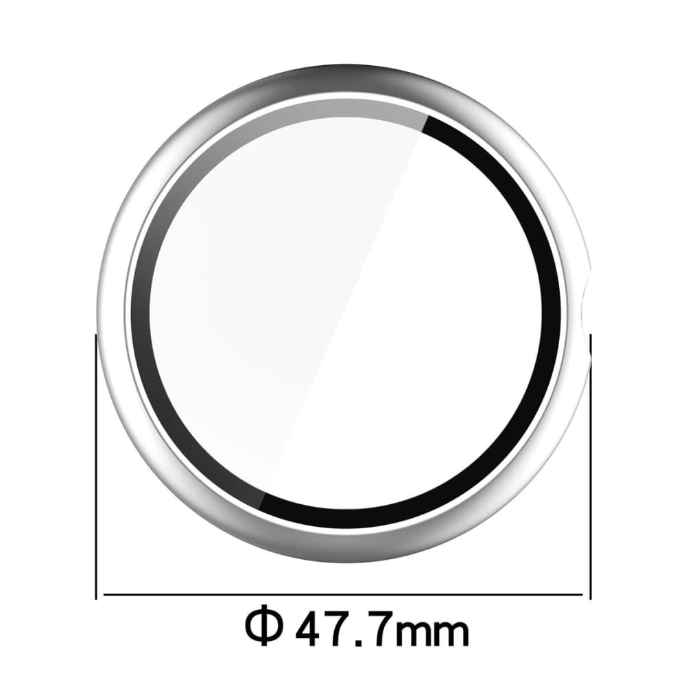 Bizon Case+Glass Watch Google Pixel Watch 4 45mm matte silver - 2