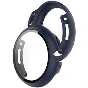 Bizon Case+Glass Watch Google Pixel Watch 4 45mm matowe navy blue