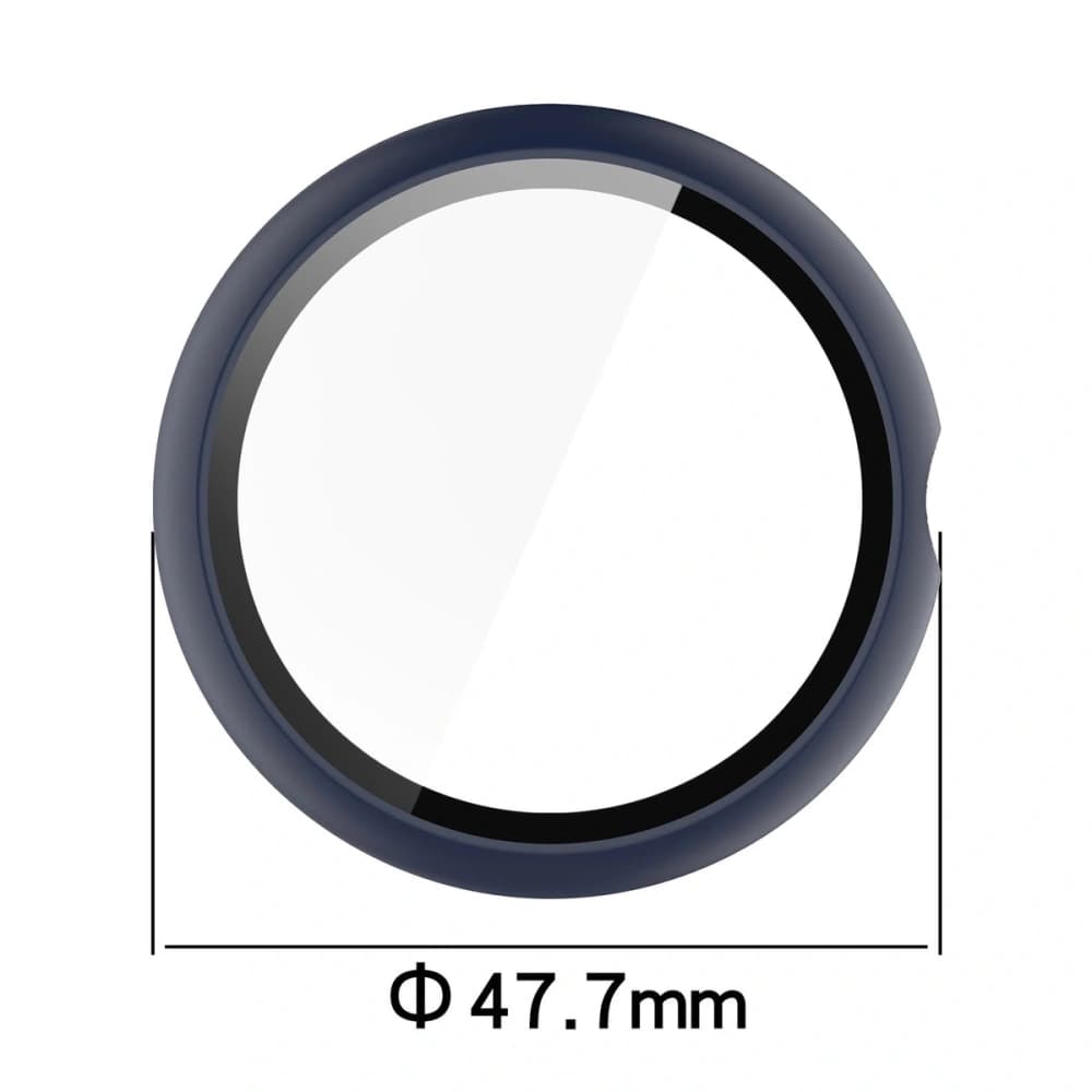 Bizon Case+Glass Uhr Google Pixel Watch 4 45mm matt navyblau - 2