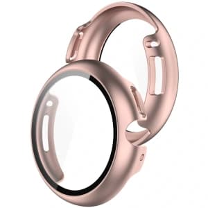 Bizon Case+Glass Watch Google Pixel Watch 4 45mm rose gold