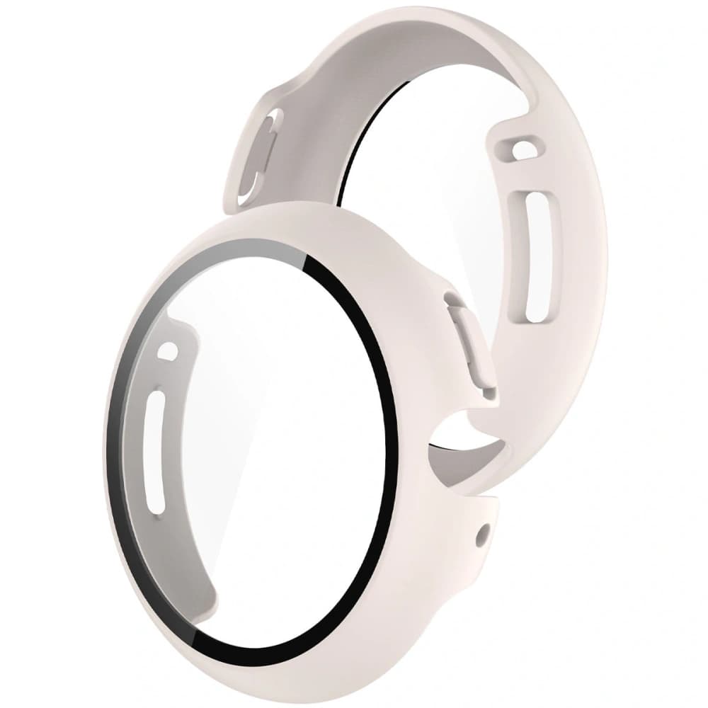 Bizon Case+Glass Watch Google Pixel Watch 4 45mm matowe beige - 1