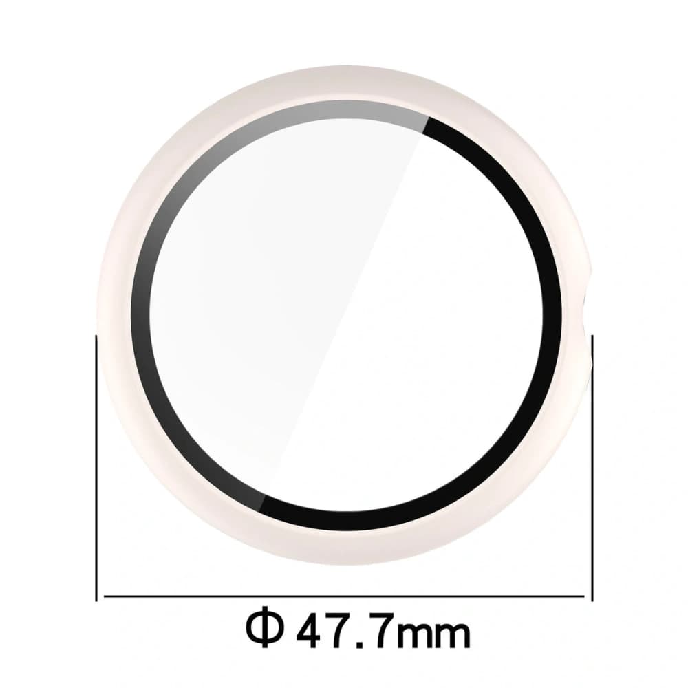 Bizon Case+Glass Watch Google Pixel Watch 4 45mm matowe beige - 2