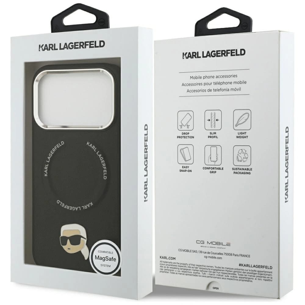 Karl Lagerfeld Karl Pin MagSafe Apple iPhone 17 Pro Max black - 8
