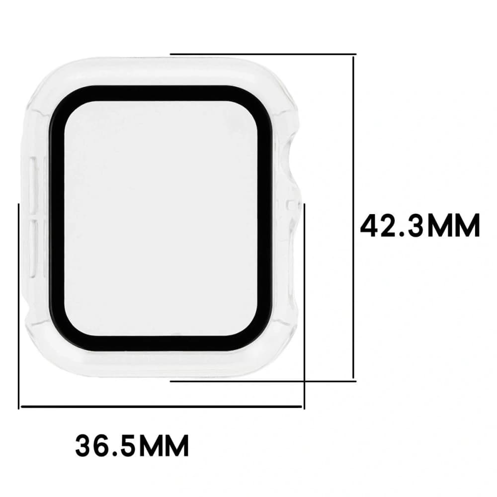 Bizon Case+Glass Watch Apple Watch SE 3 / SE 2 / SE / 6 / 5 / 4 40mm clear - 2
