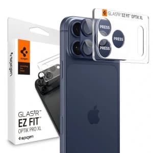 Spigen Optik Pro XL Glas.tr ez Fit Kamera Schutz für Apple iPhone 17 Pro Max Blau