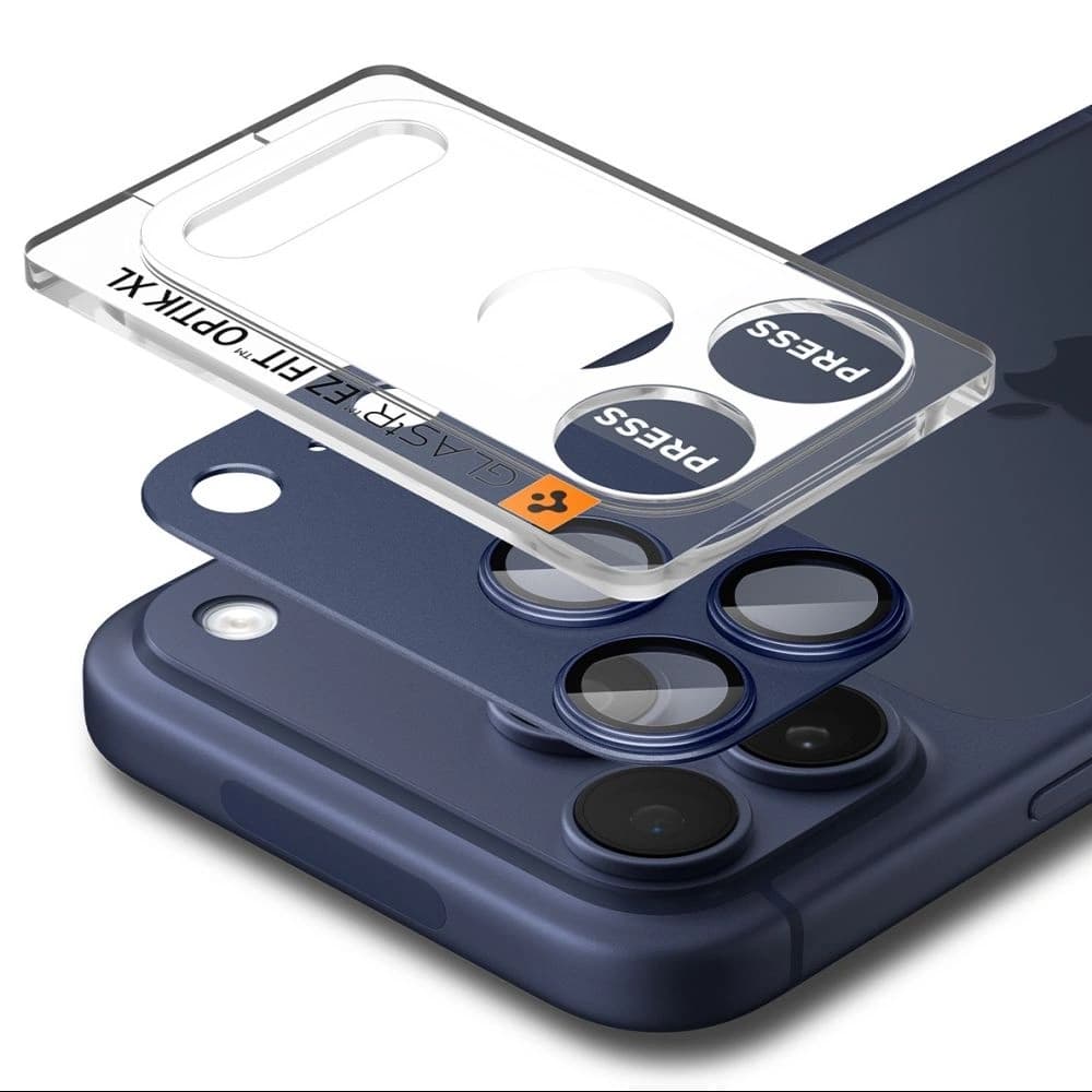 Spigen Optik Pro XL Glas.tr ez Fit Kamera Schutz für Apple iPhone 17 Pro Max Blau - 2