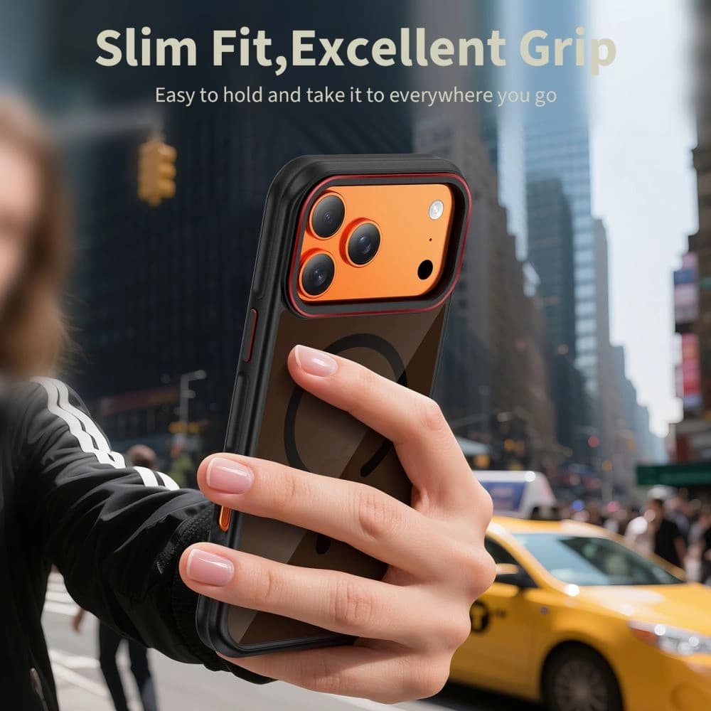 Tech-Protect MagHybrid MagSafe Apple iPhone 17 Pro Max Black/red - 5