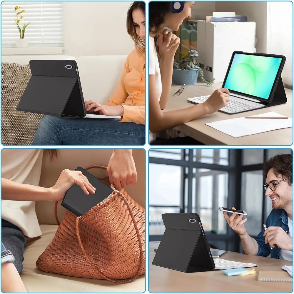 Tech-Protect Smartcase Pen + Tastatur Samsung Galaxy Tab A9 / A11 8.7 X110 / X115 / X133 / X135 Schwarz - 8