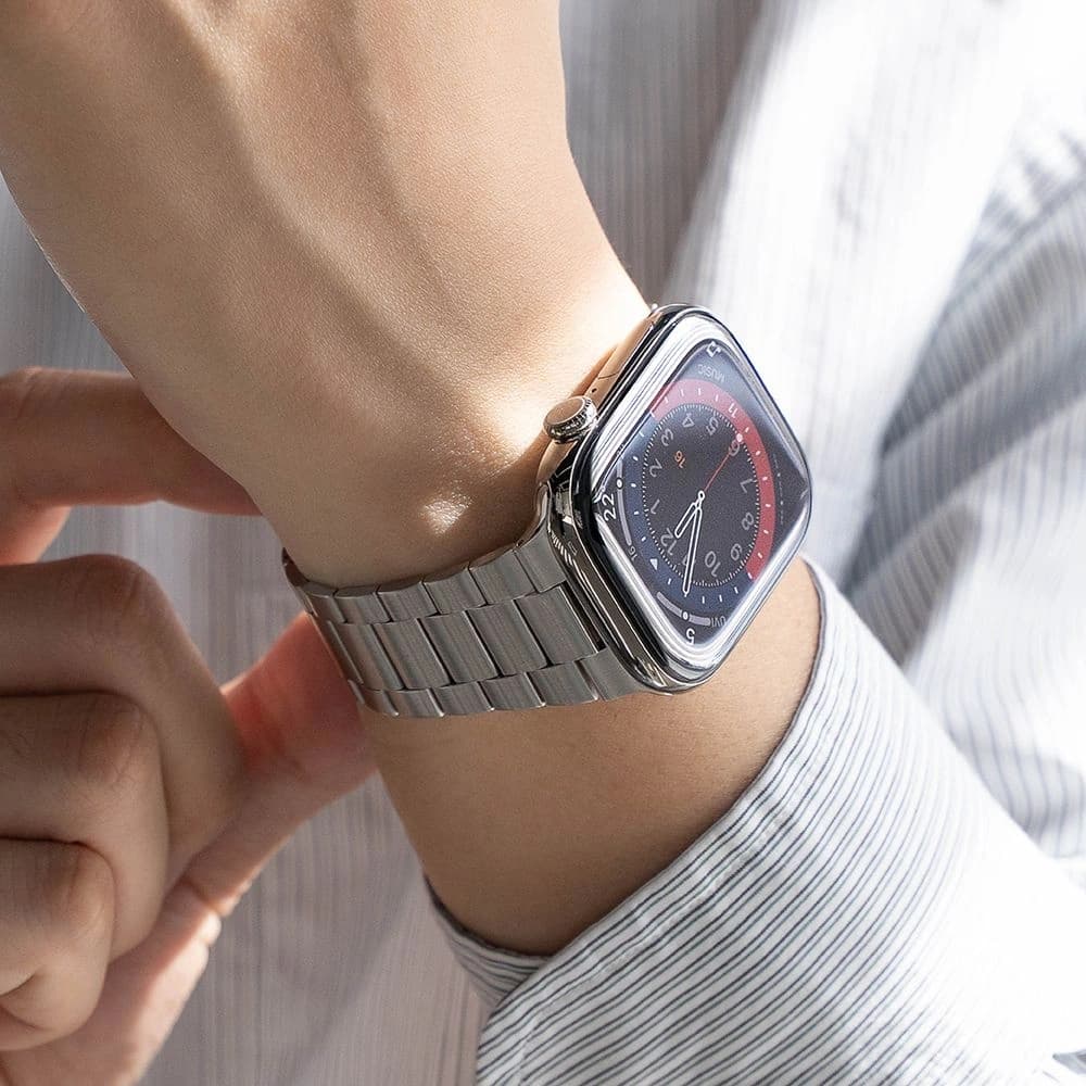 Ringke Metal One Air Apple Watch 8 / 9 / 10 / 11 / SE / Ultra 44/45/46/49mm Silber - 5