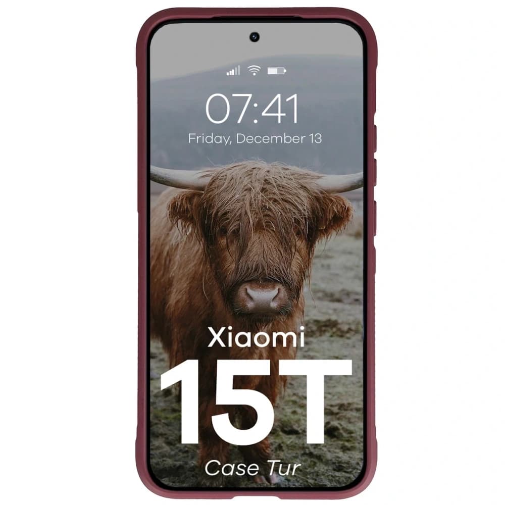 Bizon Case Tur Xiaomi 15T burgundy - 5
