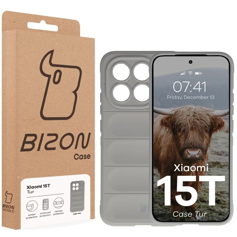 Bizon Case Tur Xiaomi 15T light grey - 8