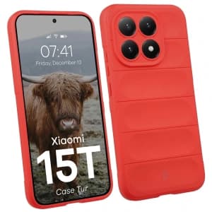 Pancerne etui Bizon Case Tur do Xiaomi 15T czerwone