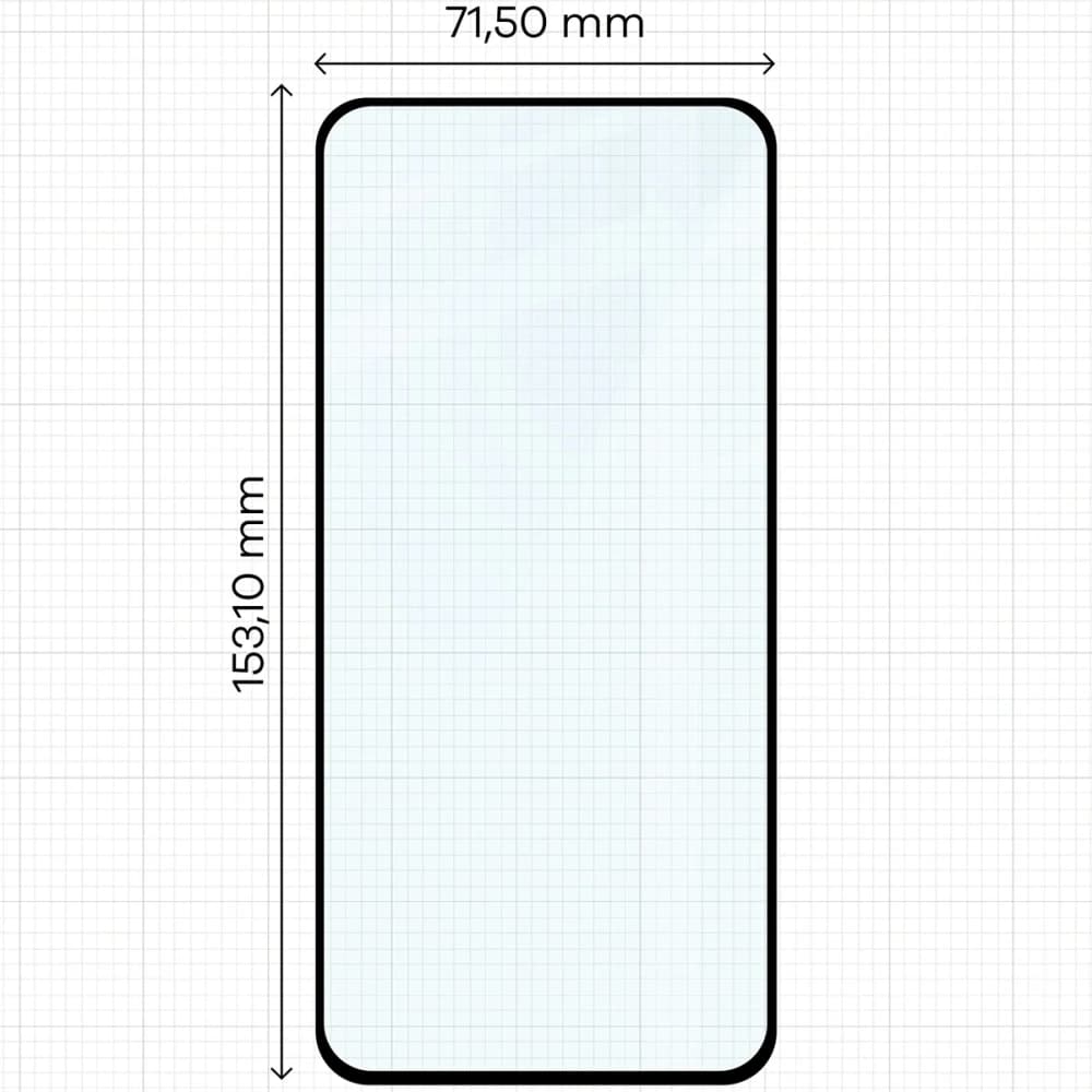 Bizon Glass Edge Duo Samsung Galaxy S23 FE black frame [2 PACK] - 2
