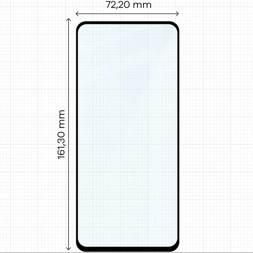 Bizon Glass Edge Duo Motorola Moto G15 / G15 Power / G05 / E15 / G56 5G schwarzer Rahmen [2 PACK] - 2