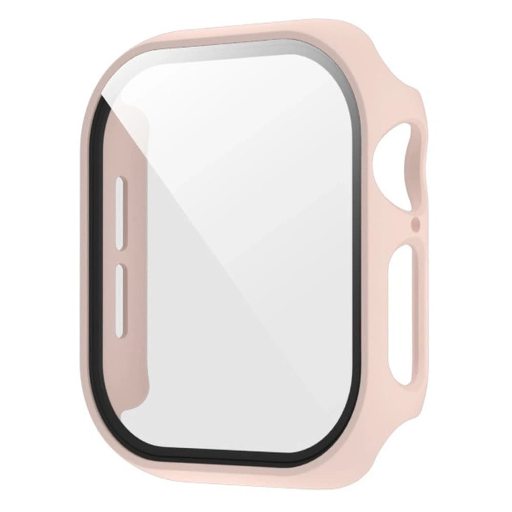 Bizon Case+Glass Uhr Apple Watch SE 3 / SE 2 / SE / 6 / 5 / 4 44mm matt rosa - 2