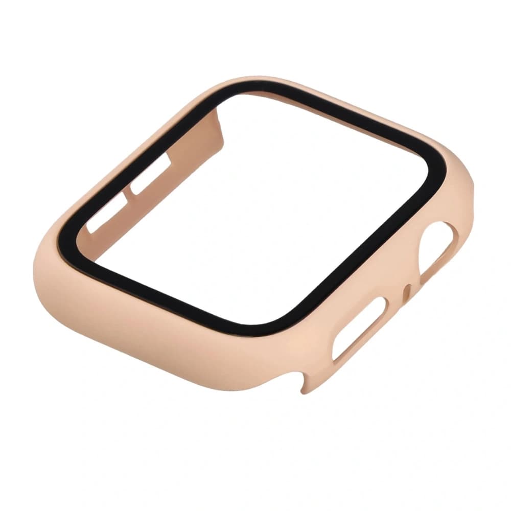 Bizon Case+Glass Uhr Apple Watch SE 3 / SE 2 / SE / 6 / 5 / 4 44mm matt rosa - 6