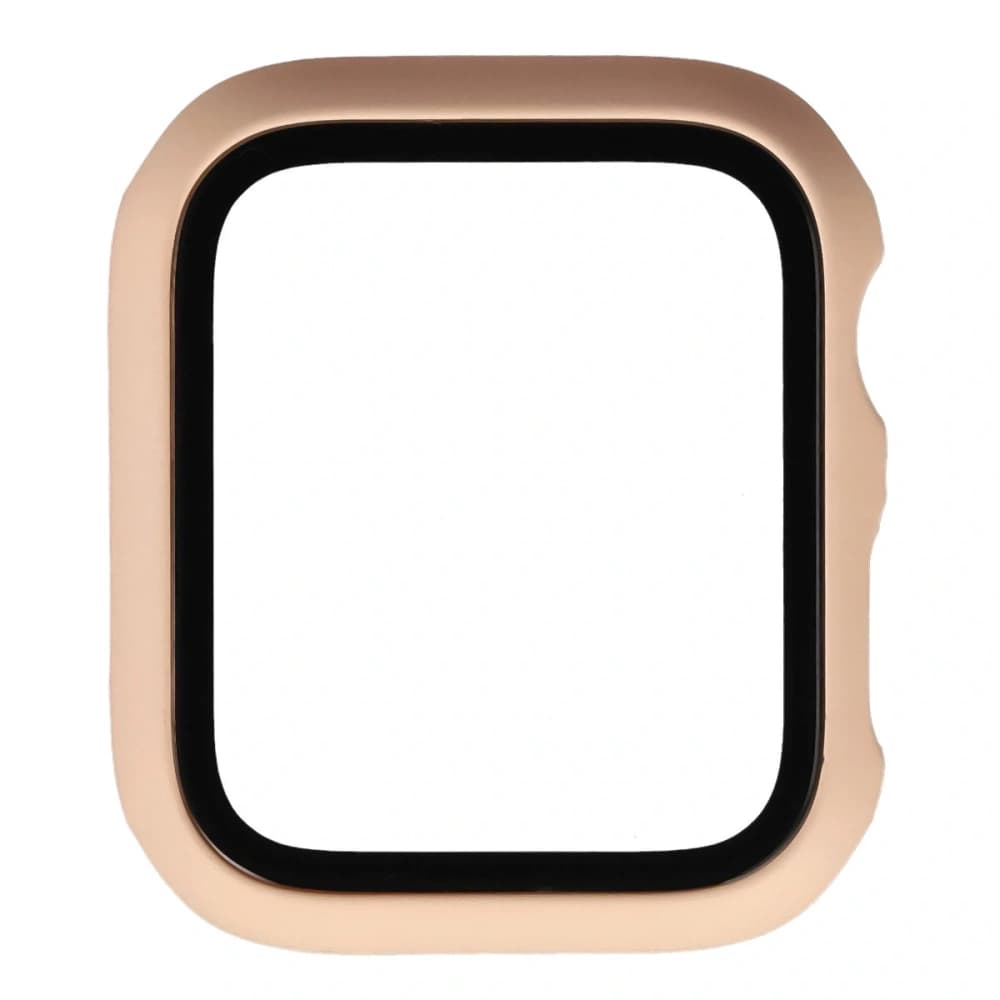 Bizon Case+Glass Uhr Apple Watch SE 3 / SE 2 / SE / 6 / 5 / 4 44mm matt rosa - 8