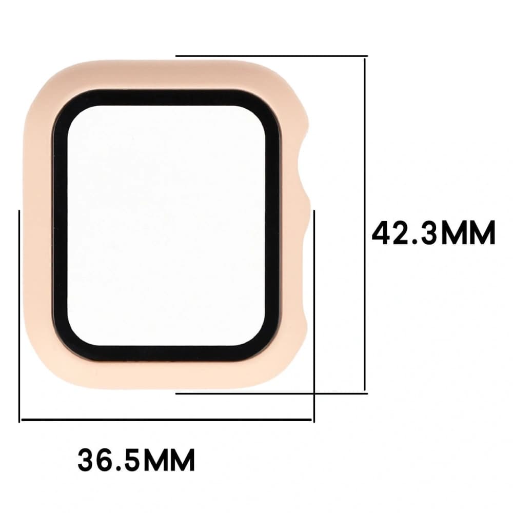 Bizon Case+Glass Watch Apple Watch SE 3 / SE 2 / SE / 6 / 5 / 4 40mm matte pink - 2