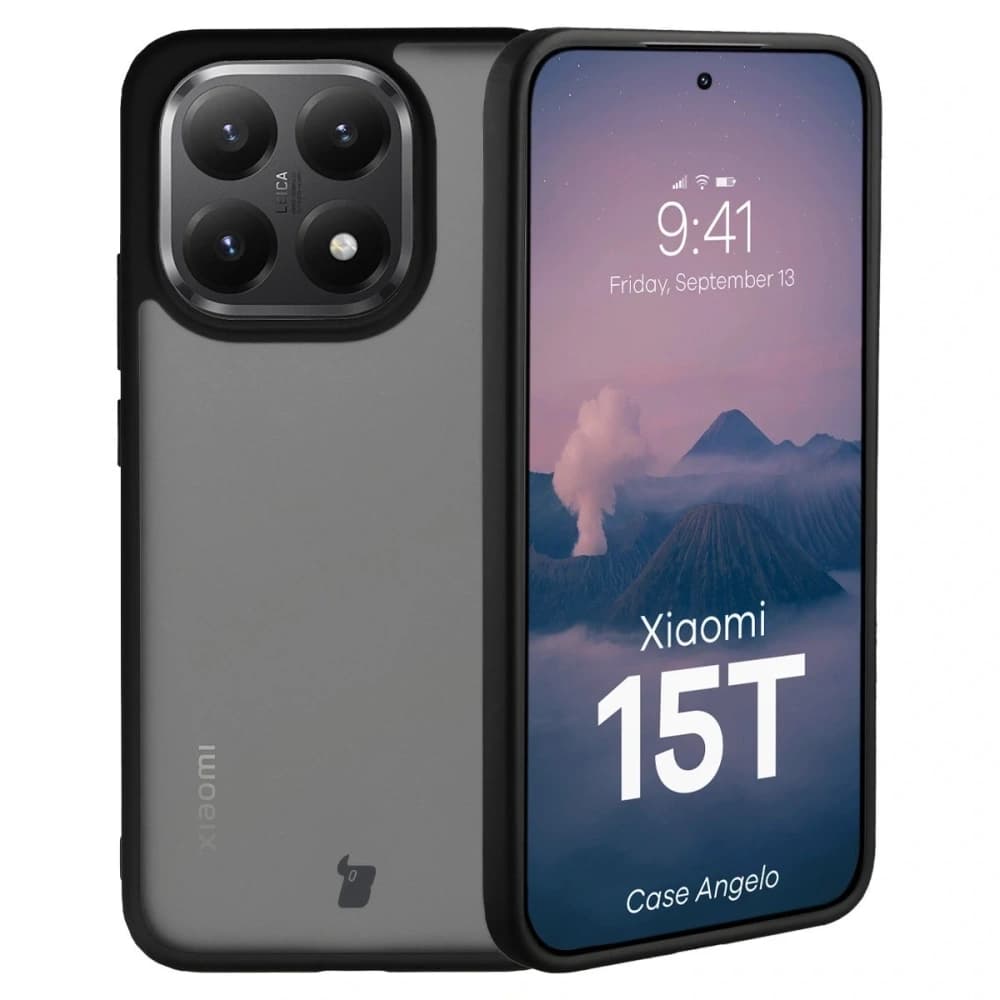Bizon Case Angelo Xiaomi 15T smoky with a black frame - 1
