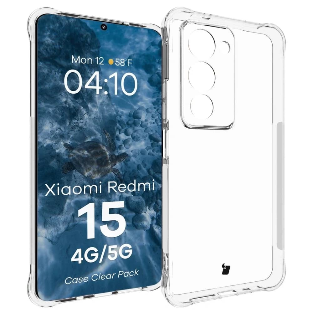 Bizon Case Clear Pack case + 2x tempered glass Xiaomi Redmi 15 4G / 5G - 3