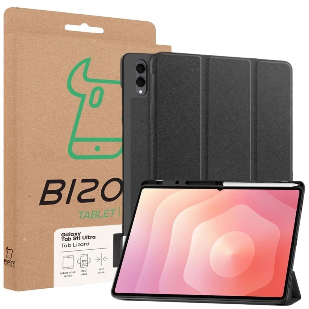 Bizon Case Tab Lizard Samsung Galaxy Tab S11 Ultra black - 9