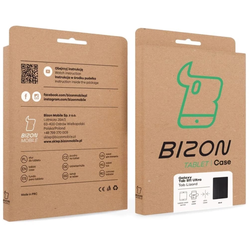 Bizon Case Tab Lizard Samsung Galaxy Tab S11 Ultra black - 10