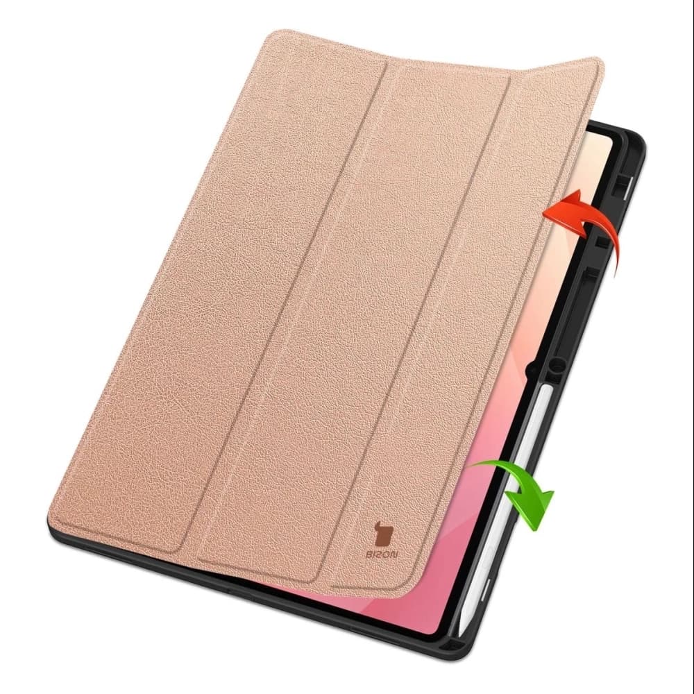 Bizon Case Tab Lizard Samsung Galaxy Tab S11 Ultra rose gold - 2