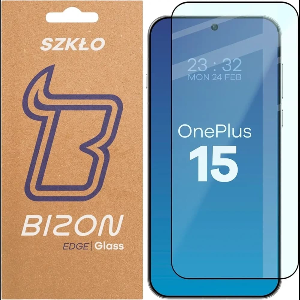 Bizon Glass Edge 2 OnePlus 15 schwarzer Rahmen - 1