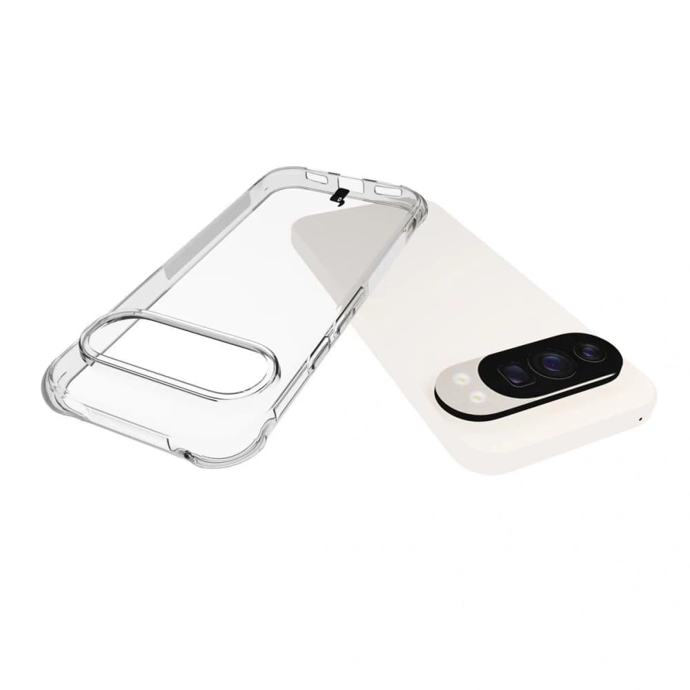 Bizon Case Clear Pack Hülle + 2x gehärtetes Glas + Objektivglas für Google Pixel 10 Pro - 5