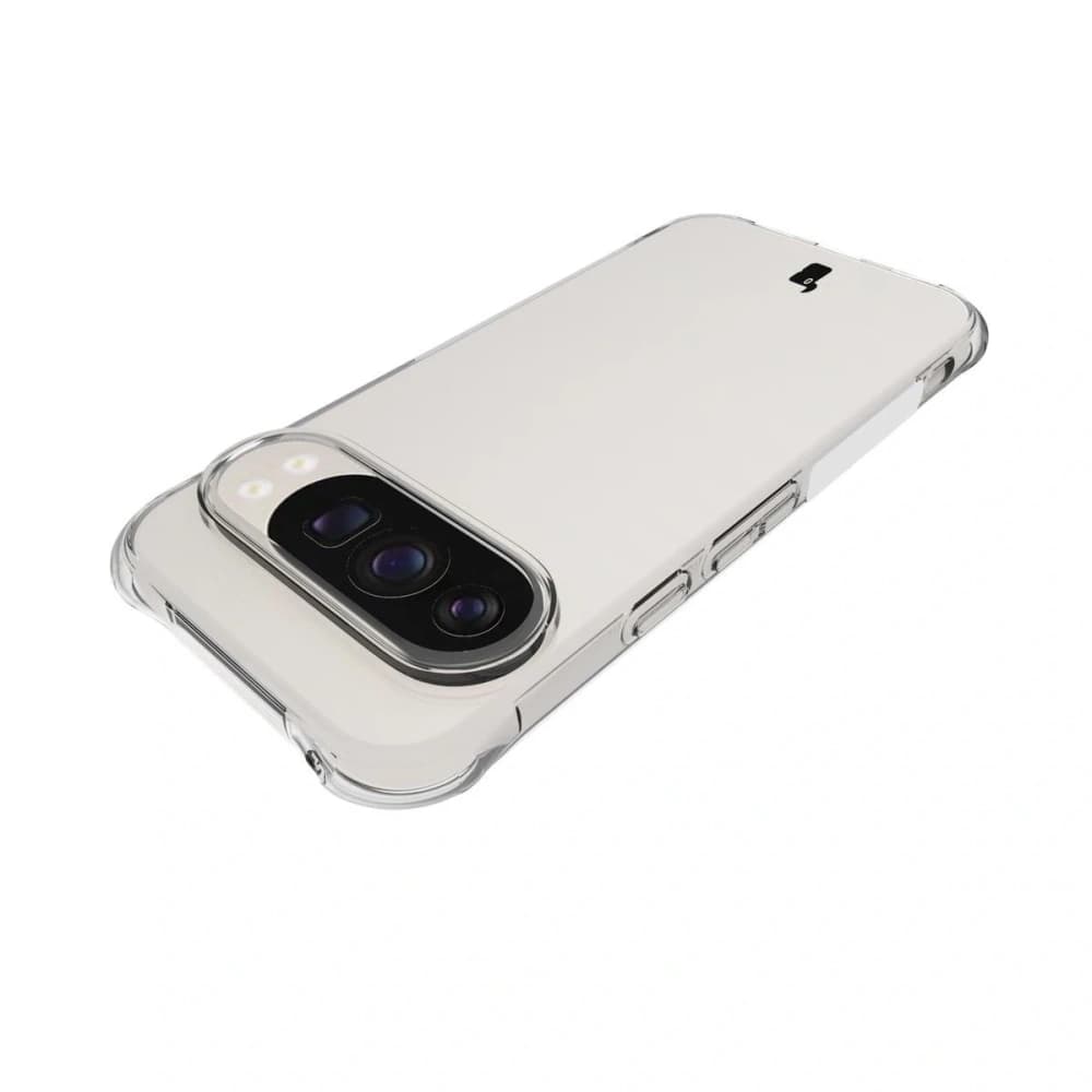 Bizon Case Clear Pack Hülle + 2x gehärtetes Glas + Objektivglas für Google Pixel 10 Pro - 6
