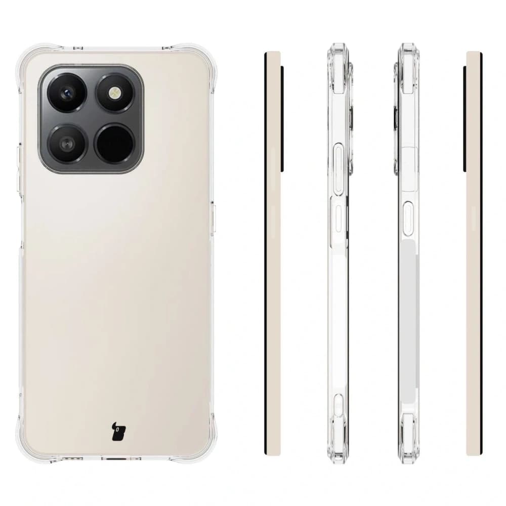 Bizon Case Clear Pack Hülle + 2x Displayschutz Honor X7d / Honor 400 Smart - 4