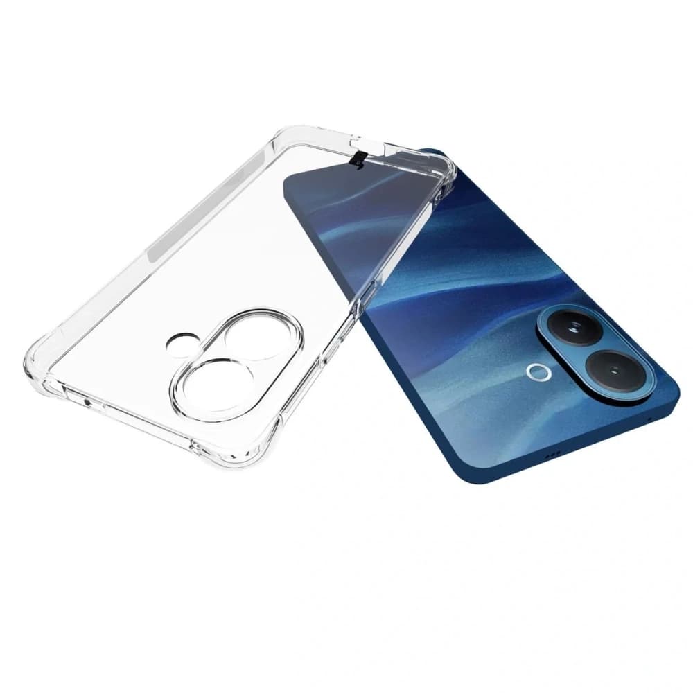 Bizon Case Clear Pack Hülle + 2x Displayschutzfolie für Vivo V60 Lite 5G - 5