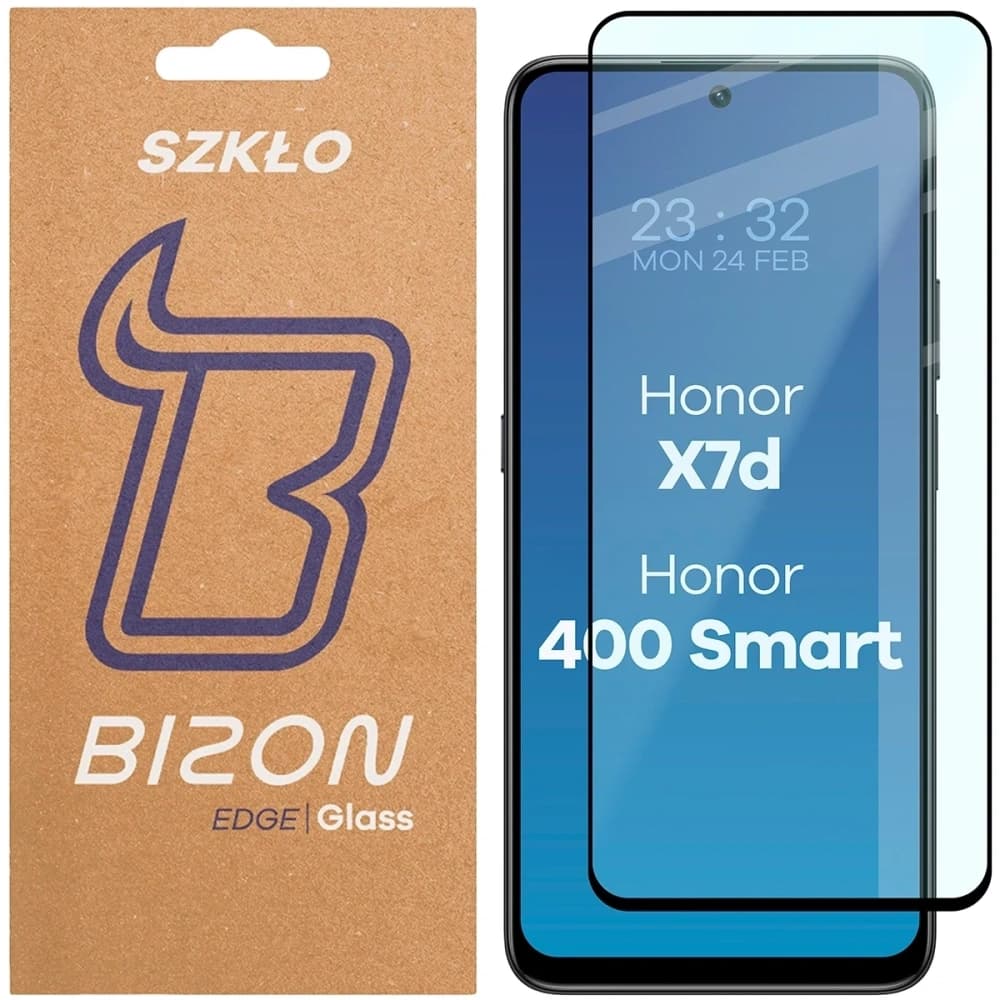 Bizon Glass Edge 2 Honor X7d / Honor 400 Smart schwarzer Rahmen - 1